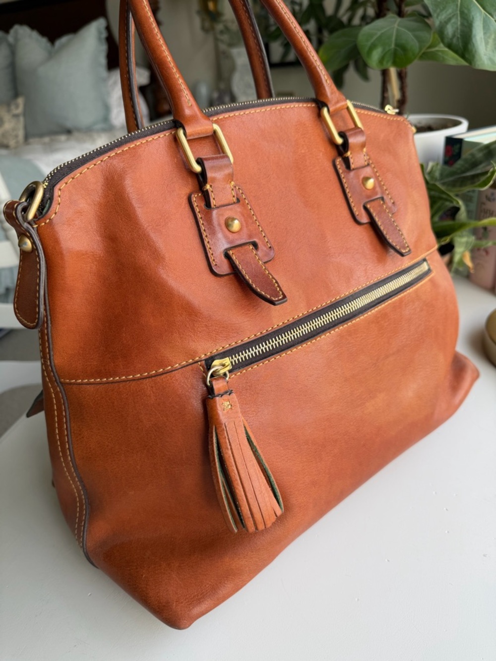 Dooney & Bourke Clayton Florentine satchel - Picture 7 of 15
